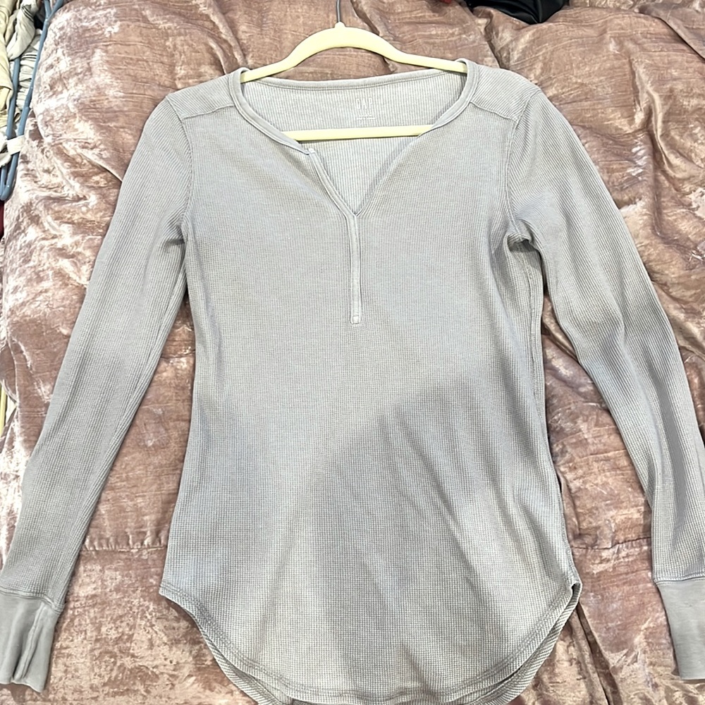 Gap Feather Tee heather grey sz S